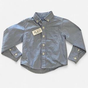 NWT Children's Place Boys Blue Oxford Shirt